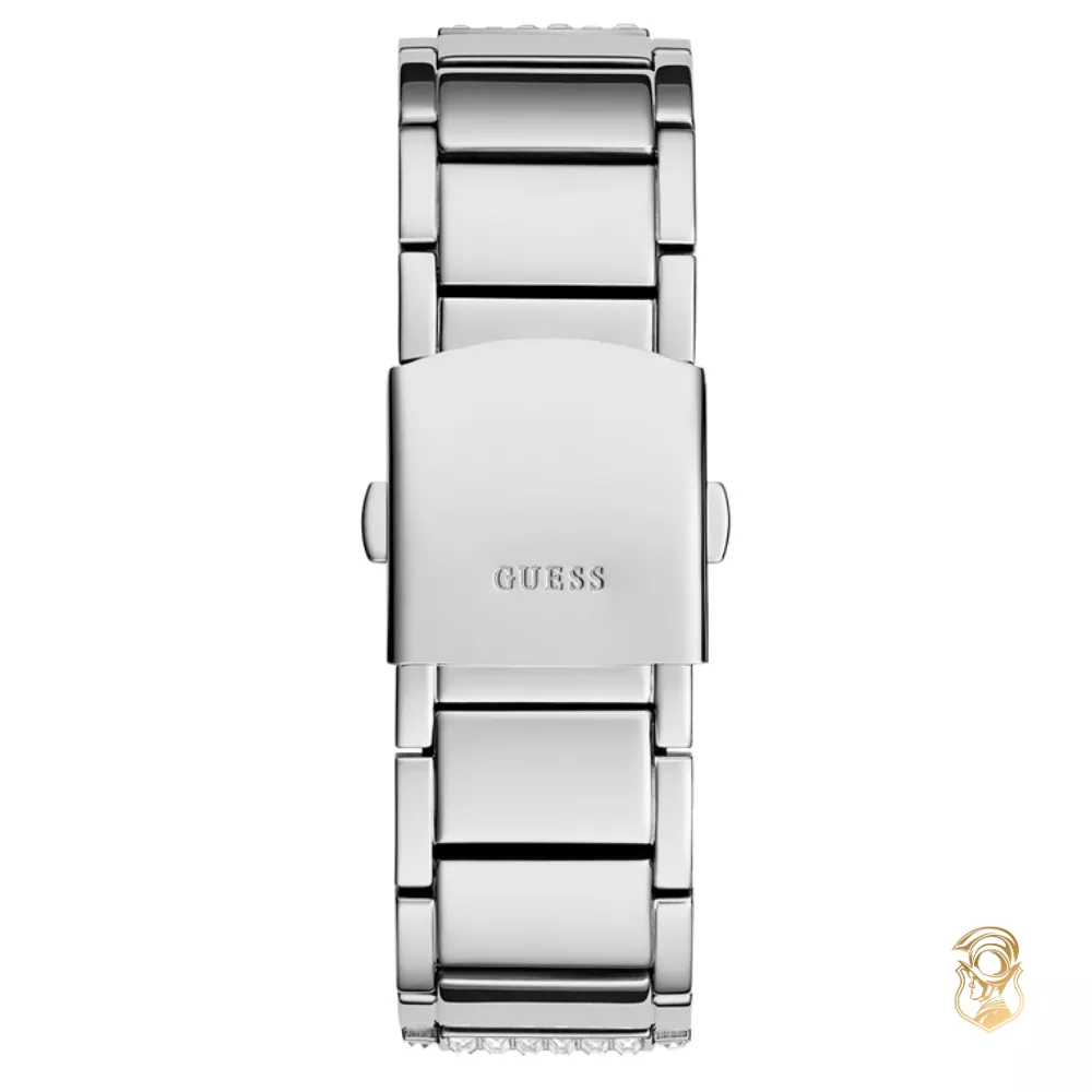 Guess Limited Edition Silver Tone Multi-function Watch 43mm