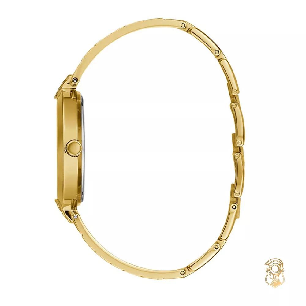 Guess Logo Gold Tone Watch 35mm