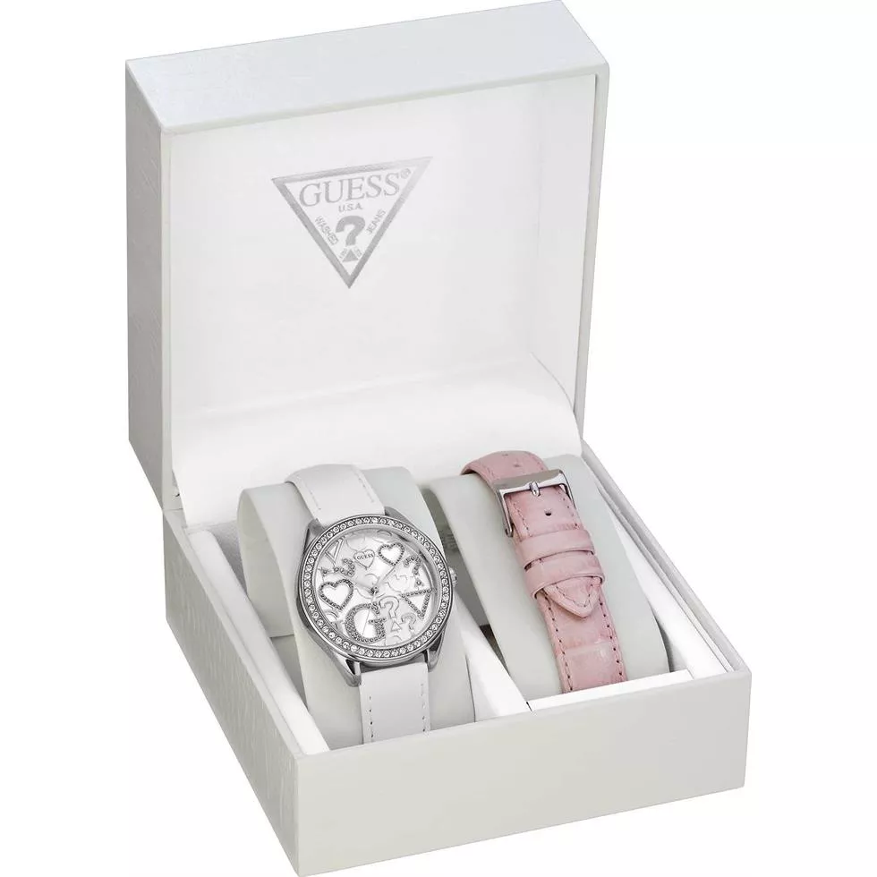 Guess Logo Pink Watch Set 36mm