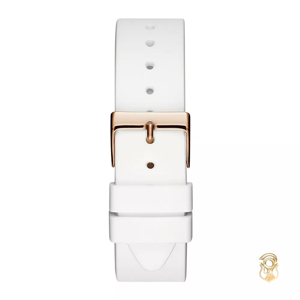 Guess Logo White Silicone Watch 40mm