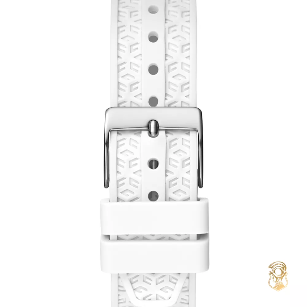 Guess Logo White Tone Watch 33mm