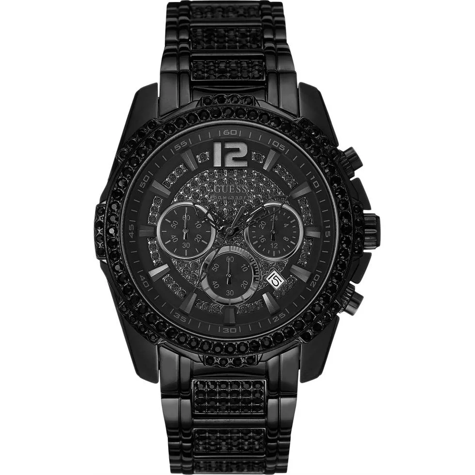 GUESS Men's Chronograph Crystal Watch 47mm 