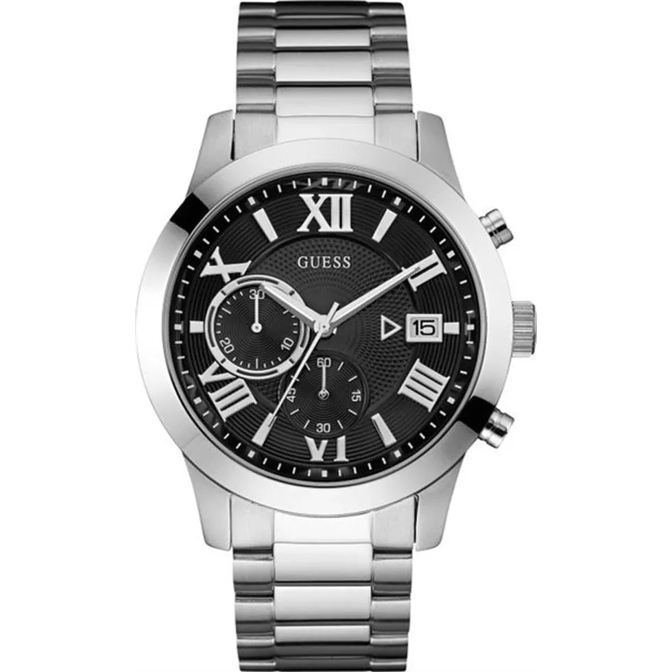 Guess Men's Stainless Steel Casual Watch 44.5mm