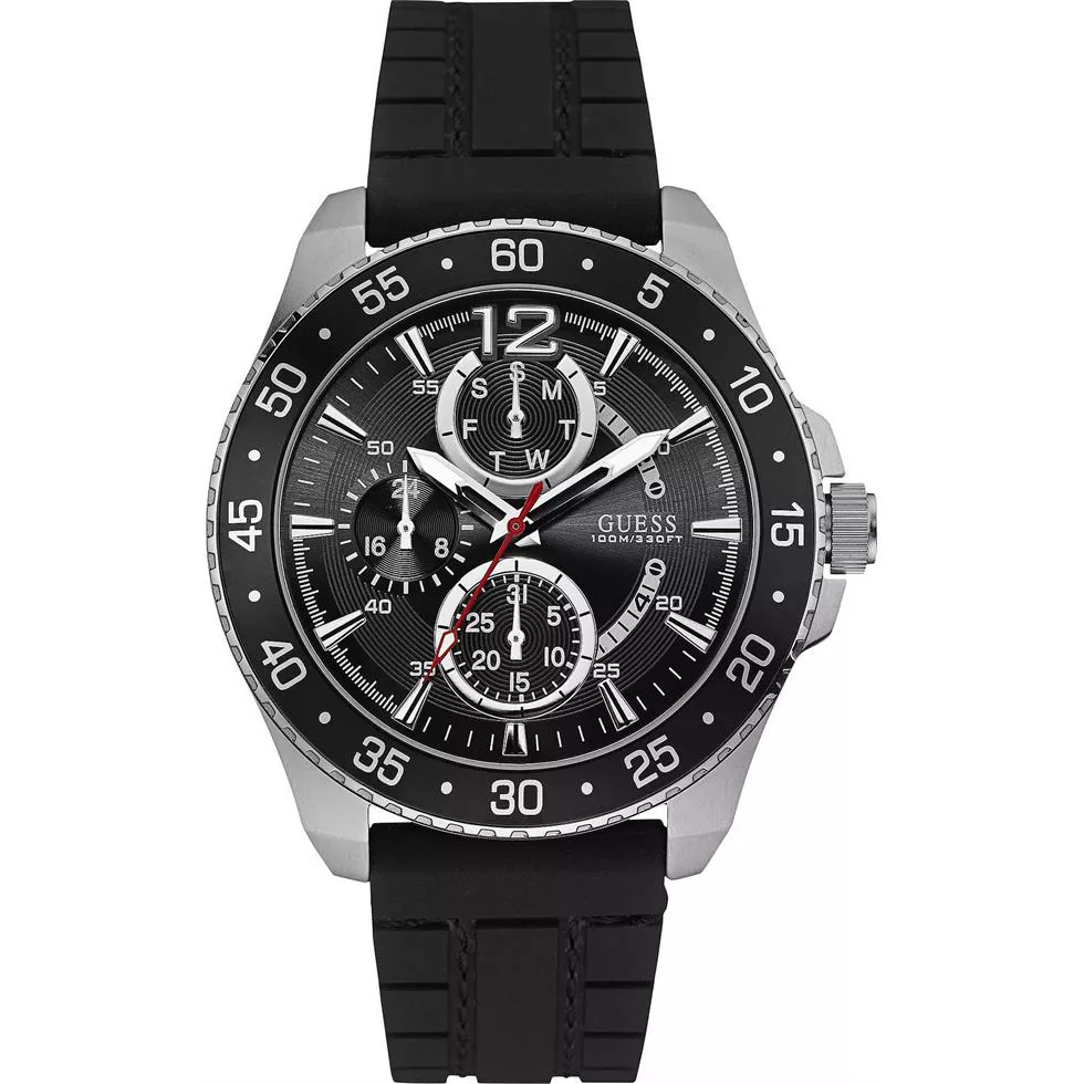Guess Men's Watch Analogue Quartz Silicone Watch 46mm
