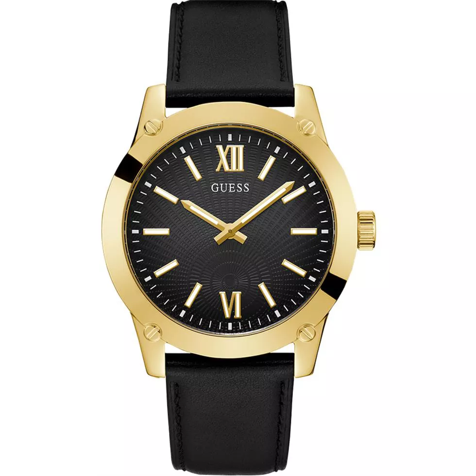 Guess Crescent Gold Tone Watch 44mm