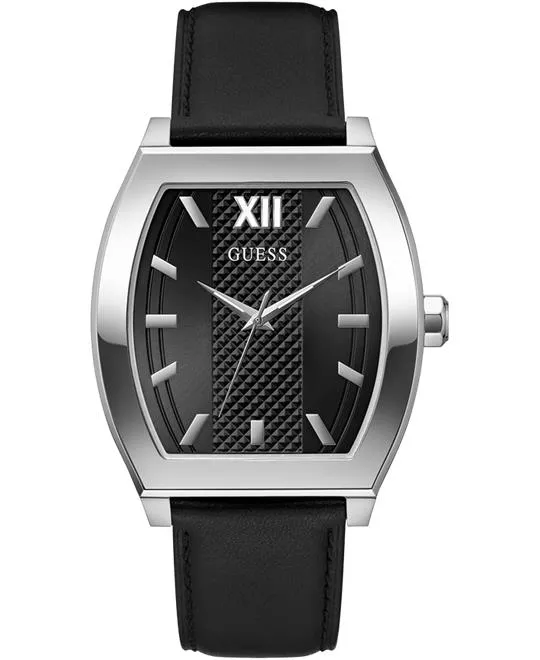 Guess Mens Black Silver Watch 42mm