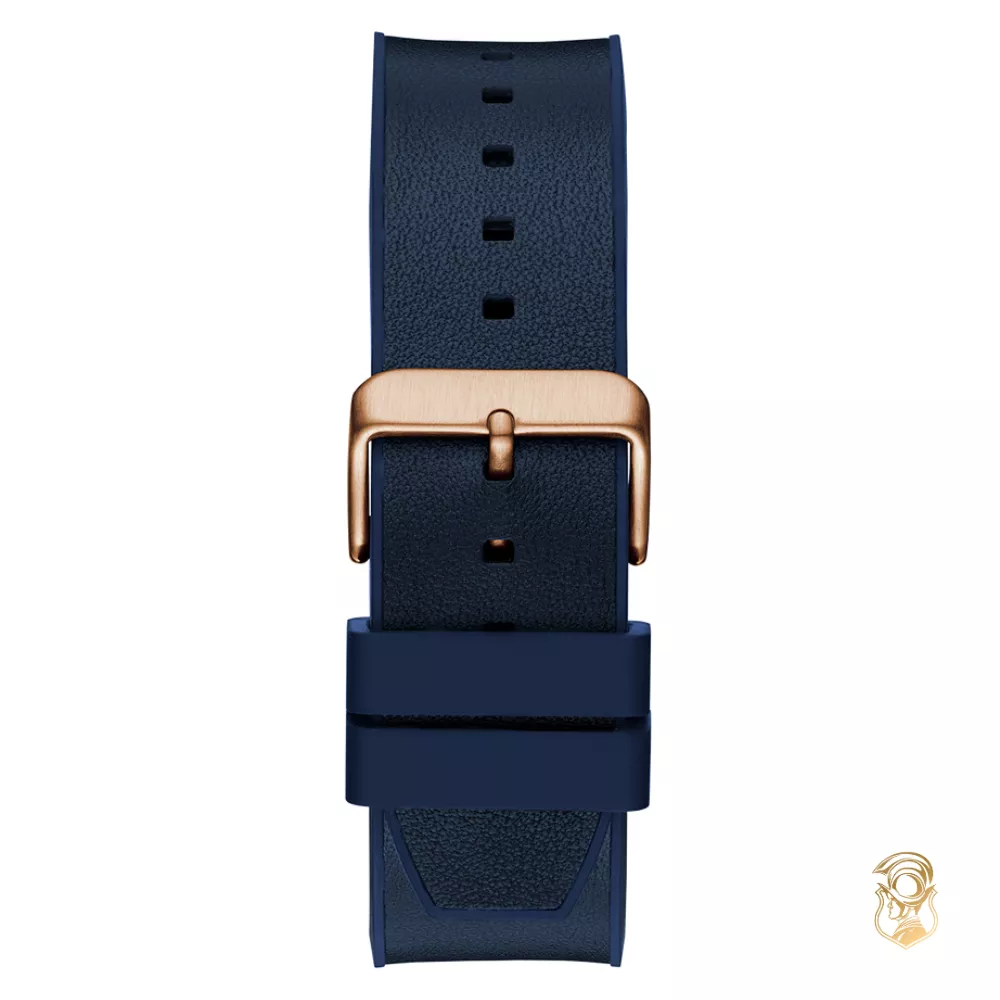 Guess Mens Blue 2-Tone Multi-function Watch 44mm