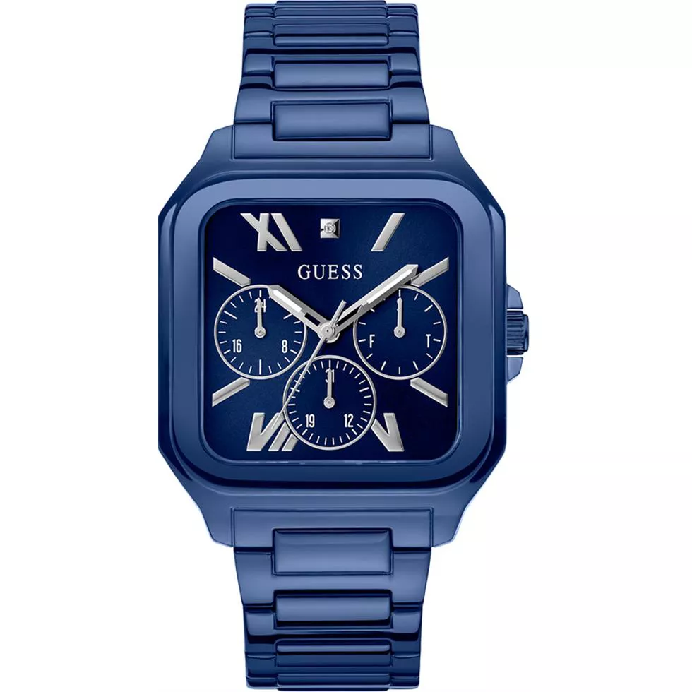 Guess Integrity Blue Tone Watch 42mm