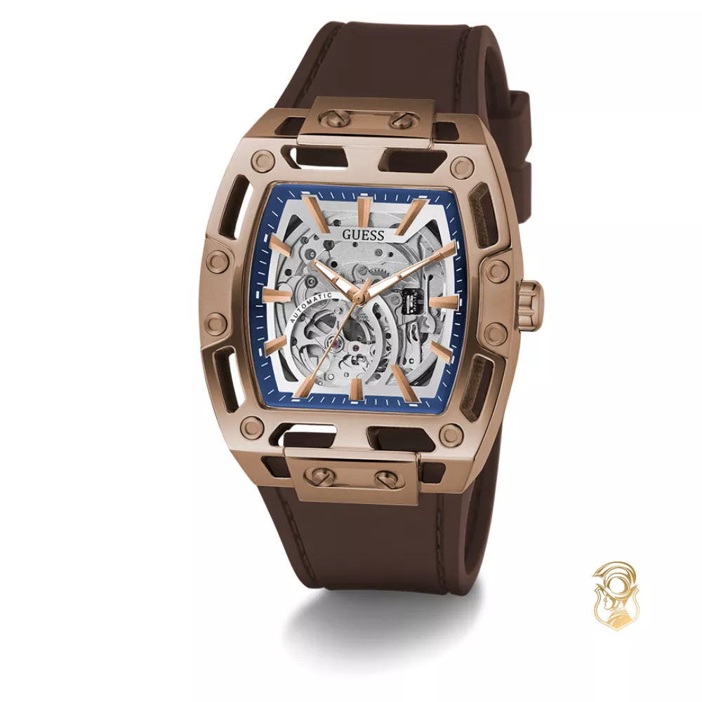 Guess Mens Brown Coffee Automatic Watch 42mm