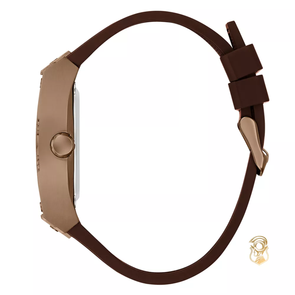 Guess Mens Brown Coffee Automatic Watch 42mm