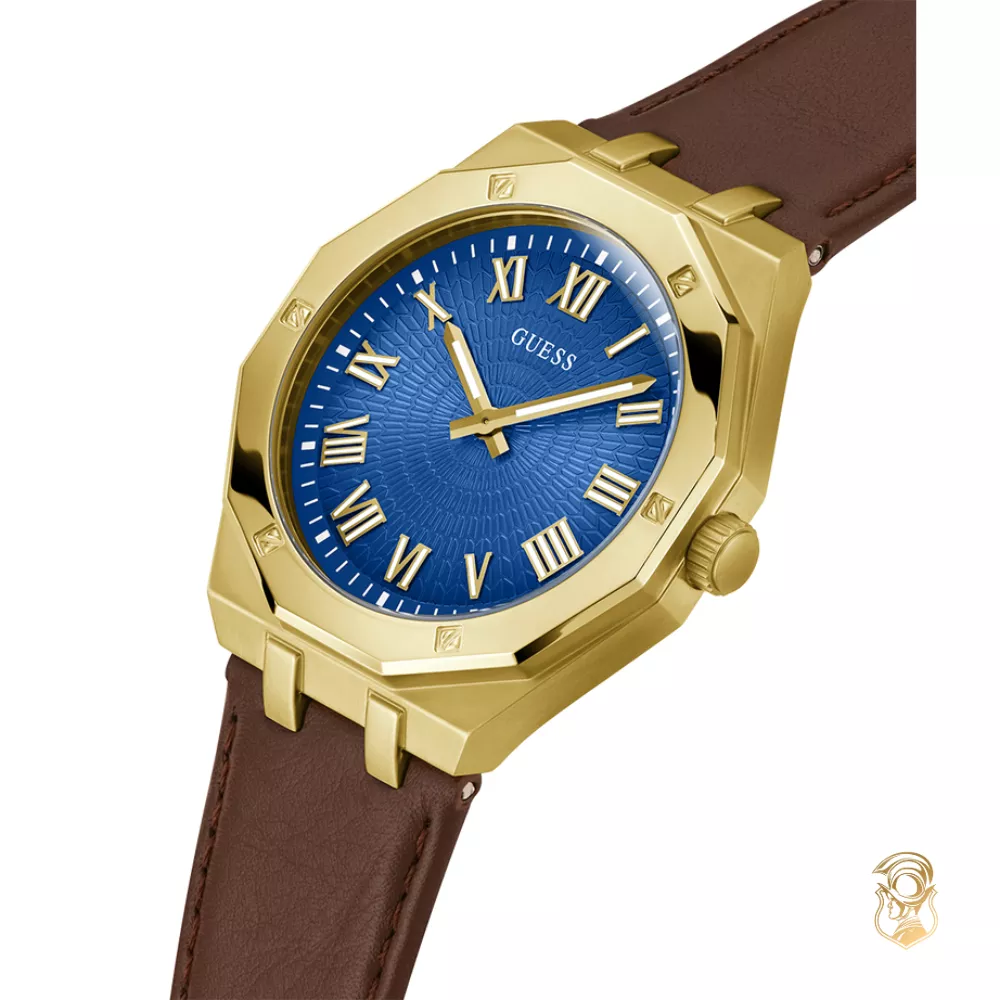 Guess Mens Brown Gold Tone Watch 42mm