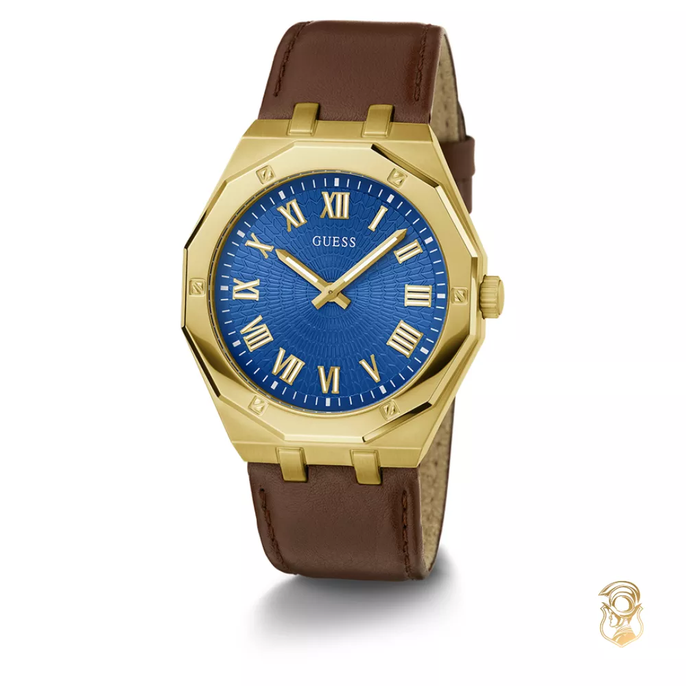 Guess Mens Brown Gold Tone Watch 42mm