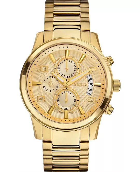 GUESS Classic Crocodile-Grained Watch 44mm