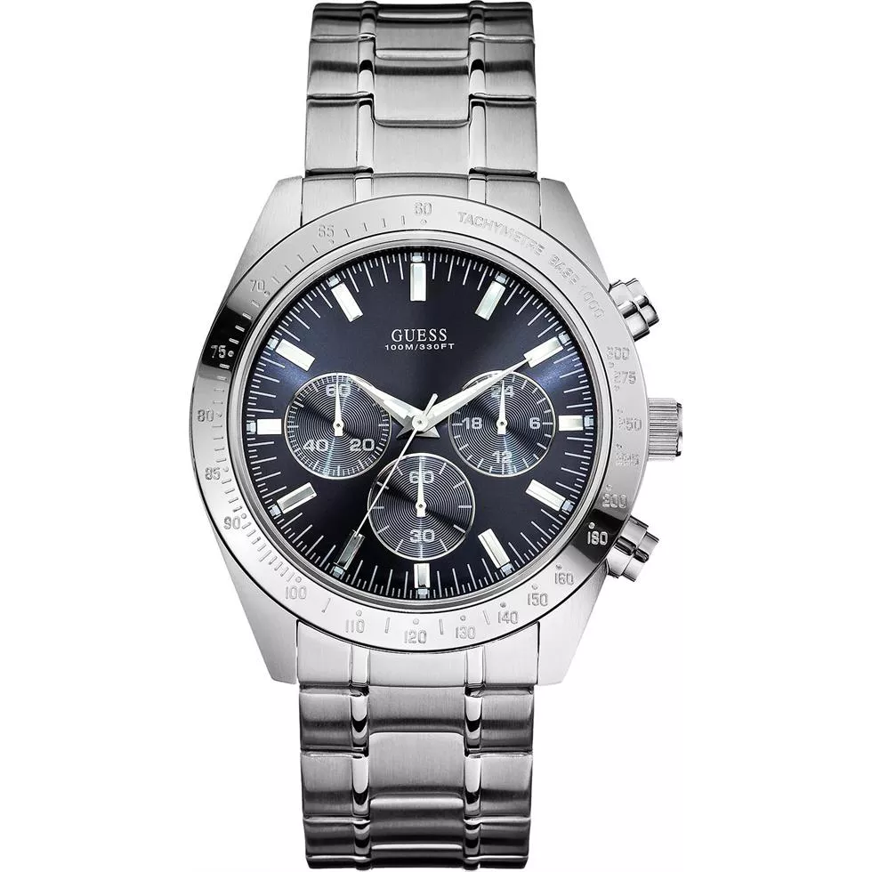 GUESS Men's Chronograph Stainless 43mm 