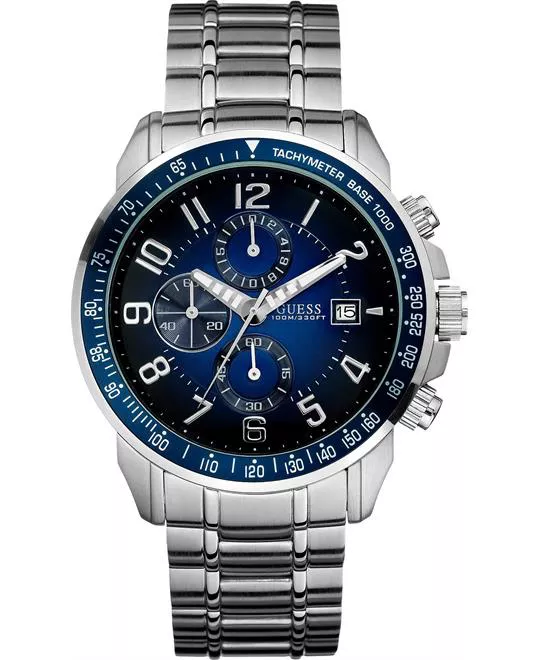 GUESS  Chronograph Men's Stainless Watch 45mm