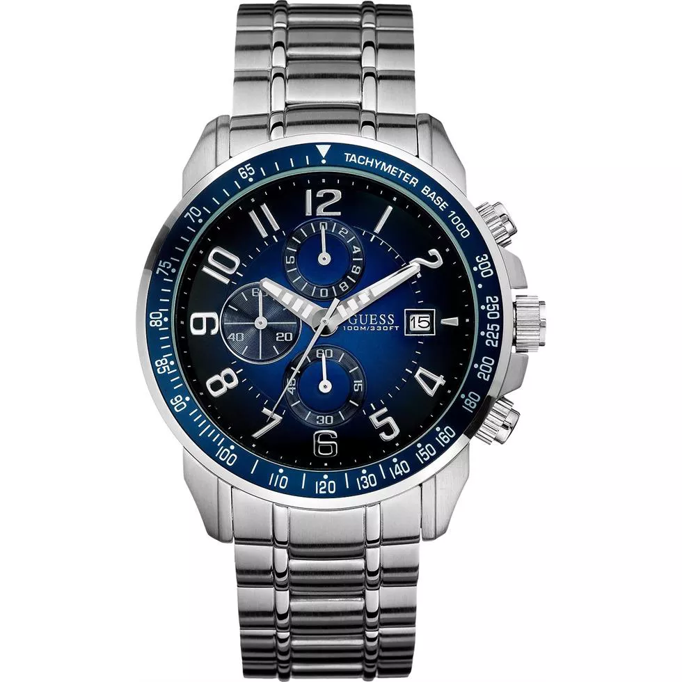 GUESS  Chronograph Men's Stainless Watch 45mm