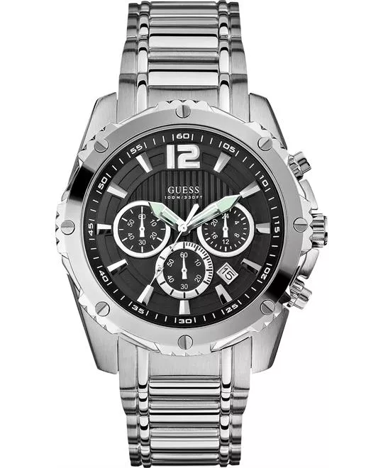 GUESS Chronograph Men's Stainless 46mm
