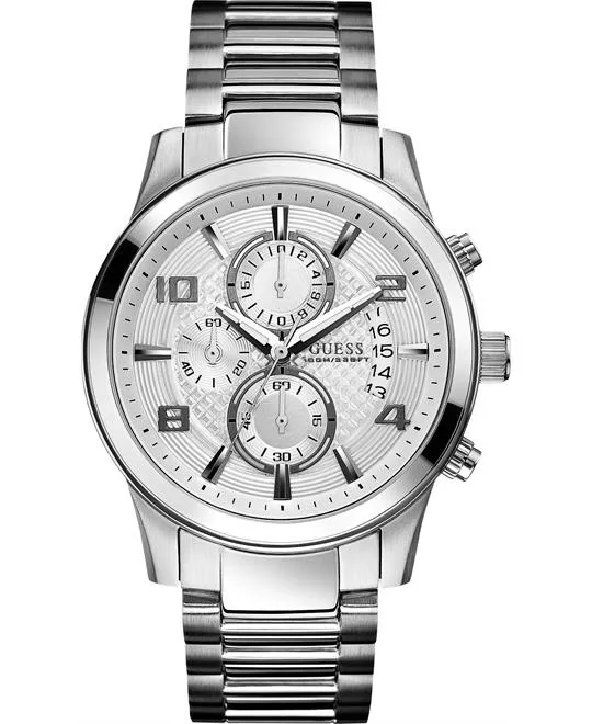 GUESS Classic Crocodile-Grained Men's Watch 44mm 