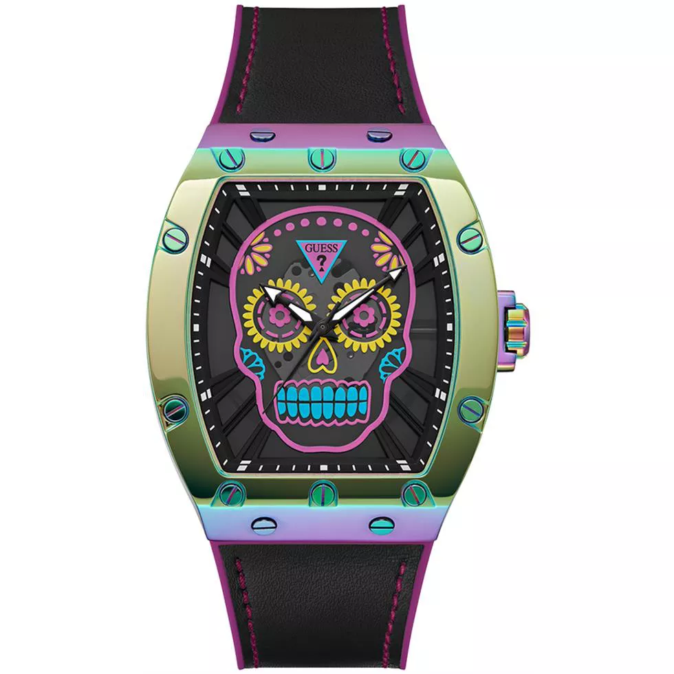 Guess Falcon Day Of The Dead Iridescent Watch 43.5mm