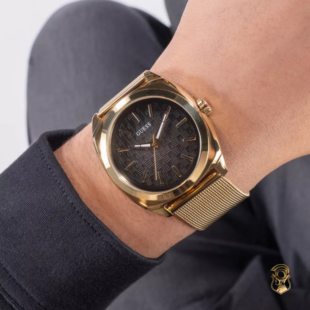 Guess Mens Gold Tone Analog Watch 42.5mm