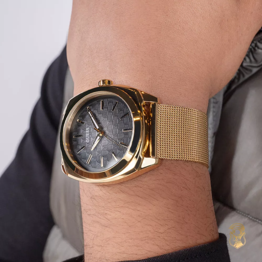 Guess Mens Gold Tone Analog Watch 42.5mm