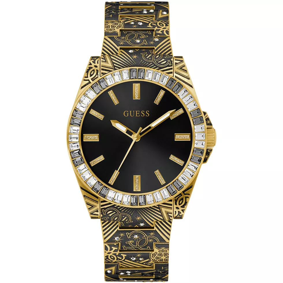 Guess Mens Gold Tone Analog Watch 42mm