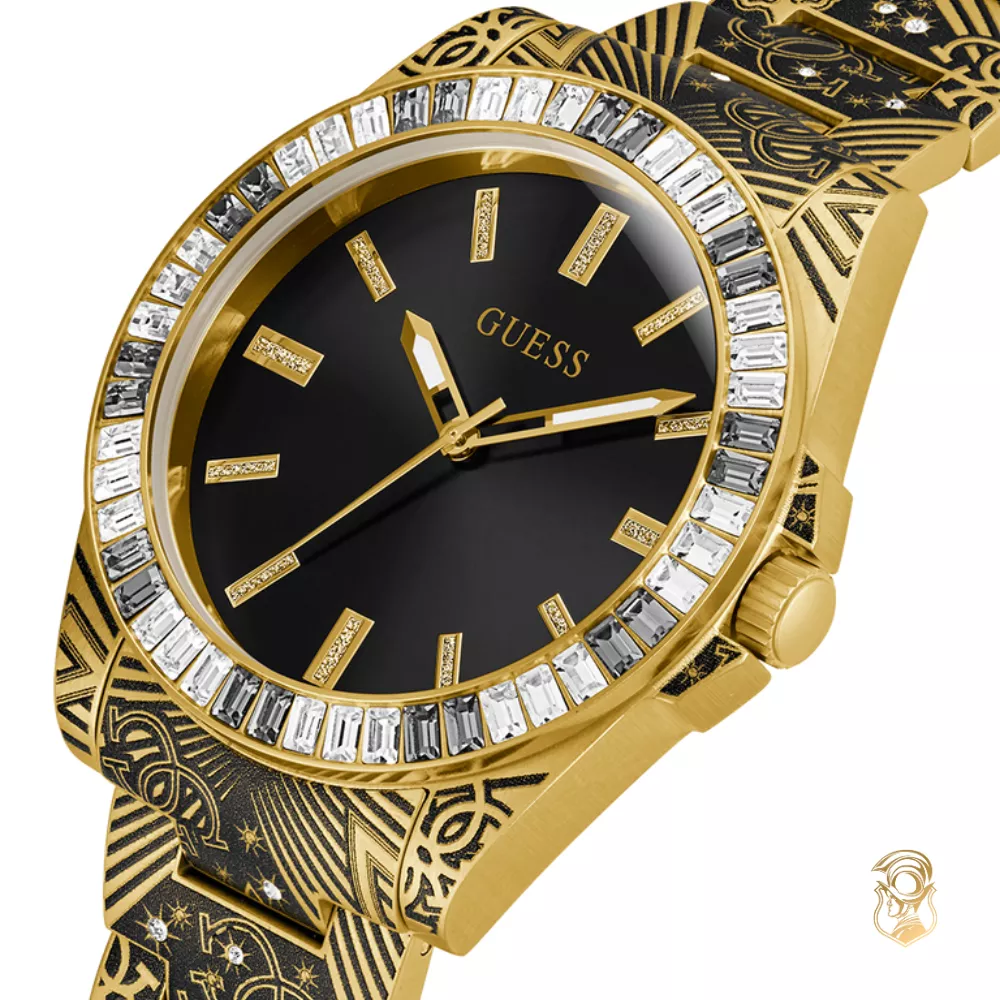 Guess Mens Gold Tone Analog Watch 42mm
