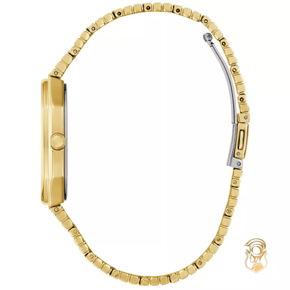 Guess Mens Gold Tone Date Watch 35mm