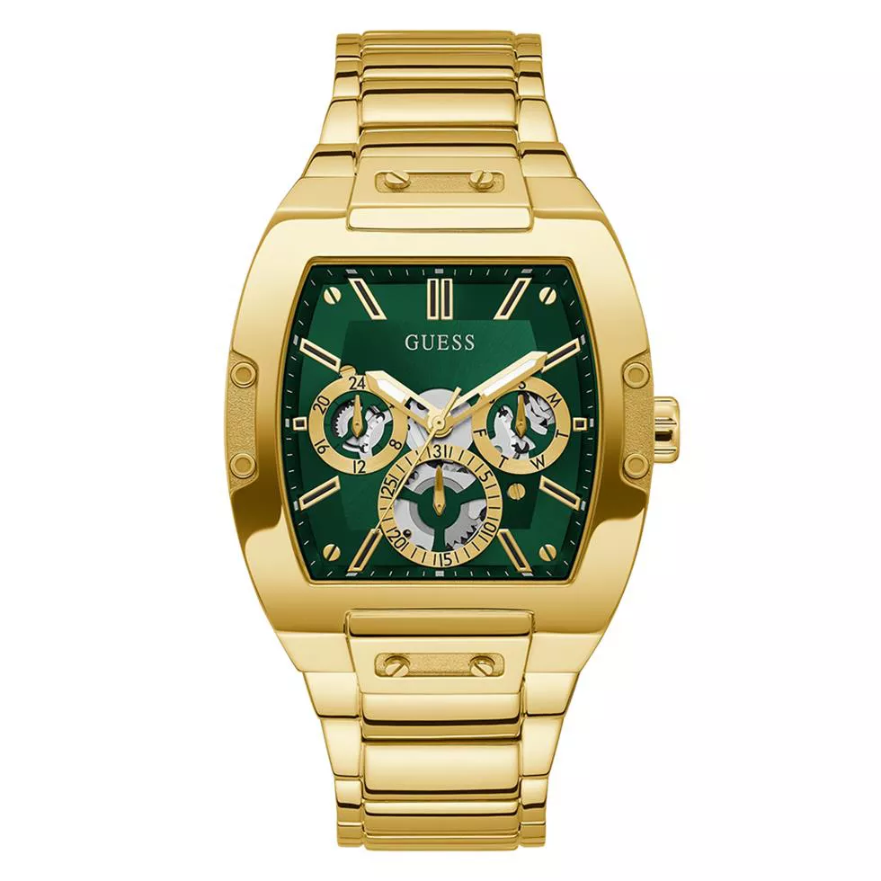 Guess Mens Gold Tone Multi-function Watch 41.5mm