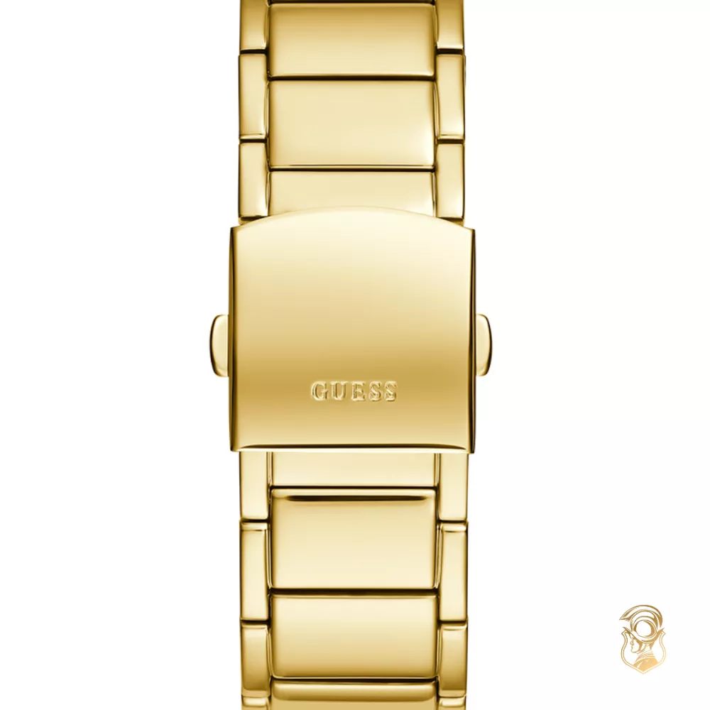 Guess Mens Gold Tone Multi-function Watch 41.5mm