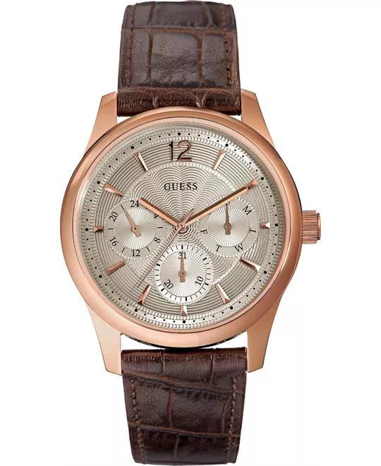 Guess Mens Rose Gold Analog  Watch 43mm
