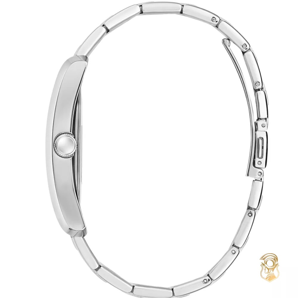 Guess Mens Silver Tone Analog Watch 34mm