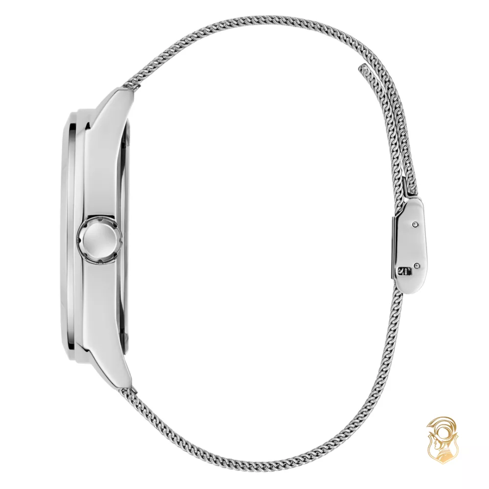 Guess Mens Silver Tone Analog Watch 42.5mm