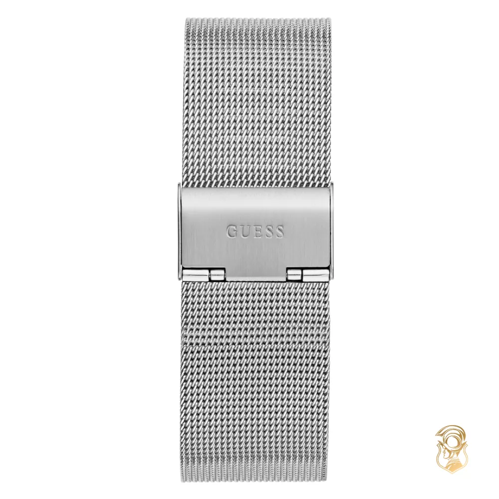 Guess Mens Silver Tone Analog Watch 42.5mm