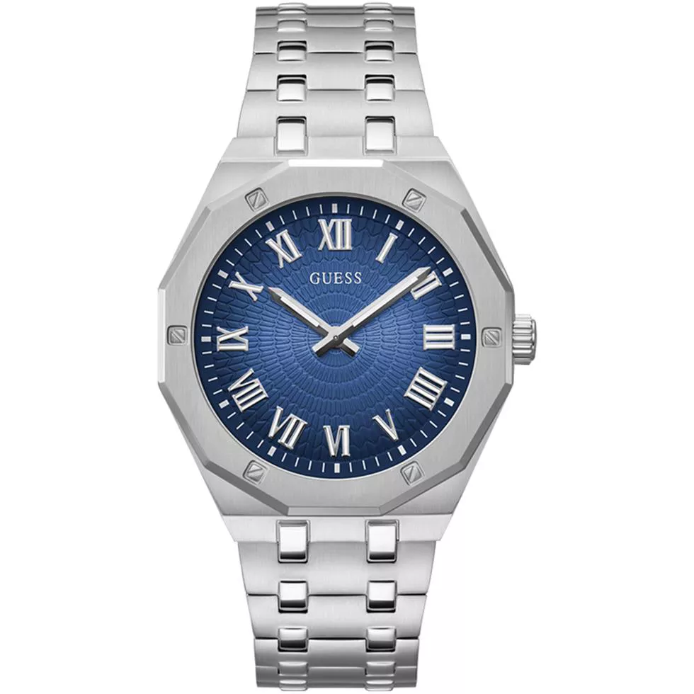 Guess Mens Silver Watch 42.5mm