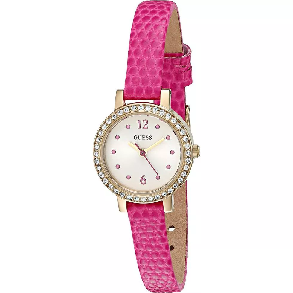 GUESS Metal and Leather Casual  Women's Watch 23mm