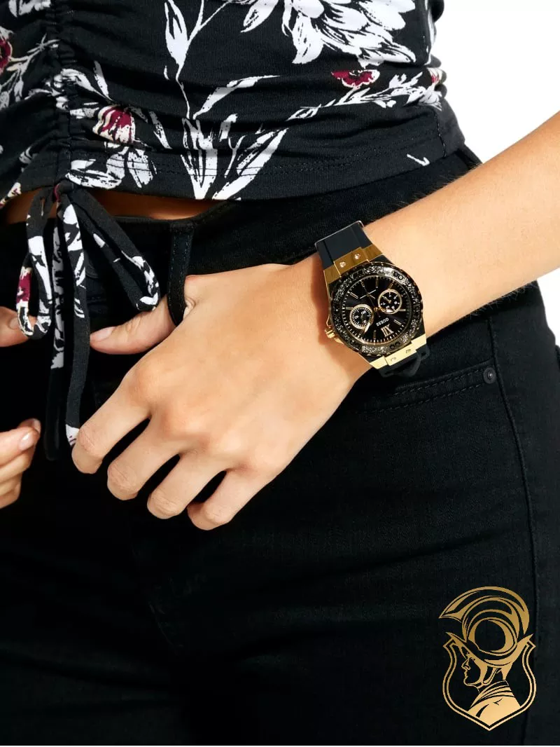 Guess Metallic Women's Silicone Watch 39mm