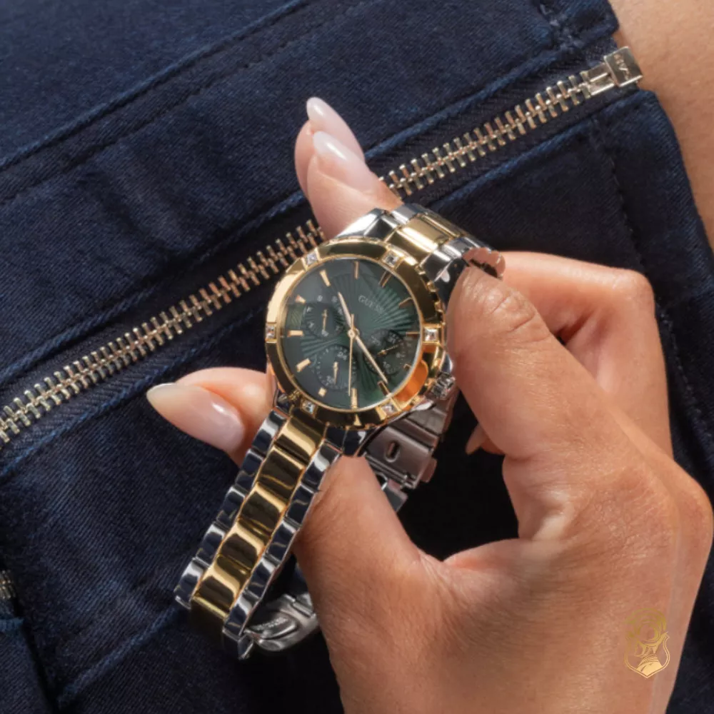 Guess Mist Green Watch 35mm