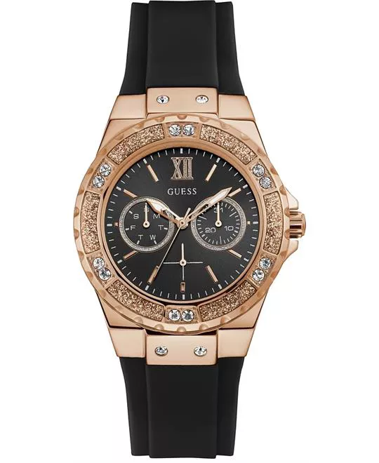 Guess Multi-function Black Silicone Watch 39mm