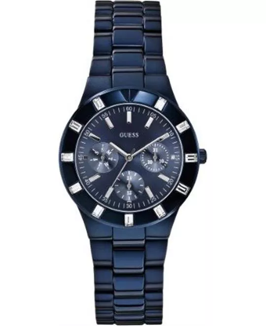 Guess Multi-function Blue Ion-Plated Watch 36mm