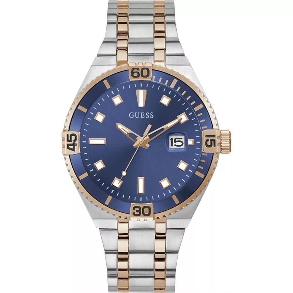 Guess Multi-Tone and Blue Watch 45MM