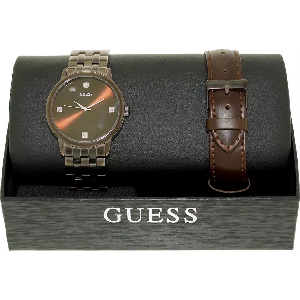 Guess Multicolor Steel Bracelet & Case Men's Watch 40mm
