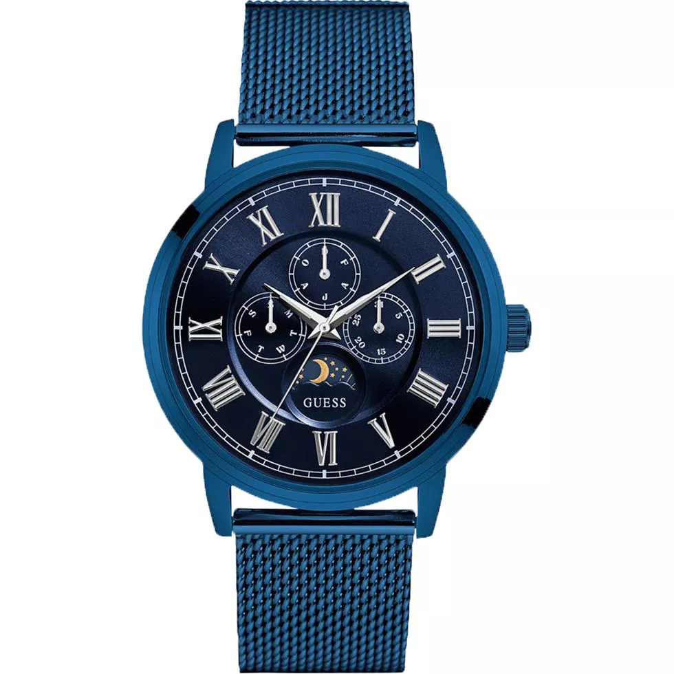 Guess Multifunction Blue Watch 43mm 