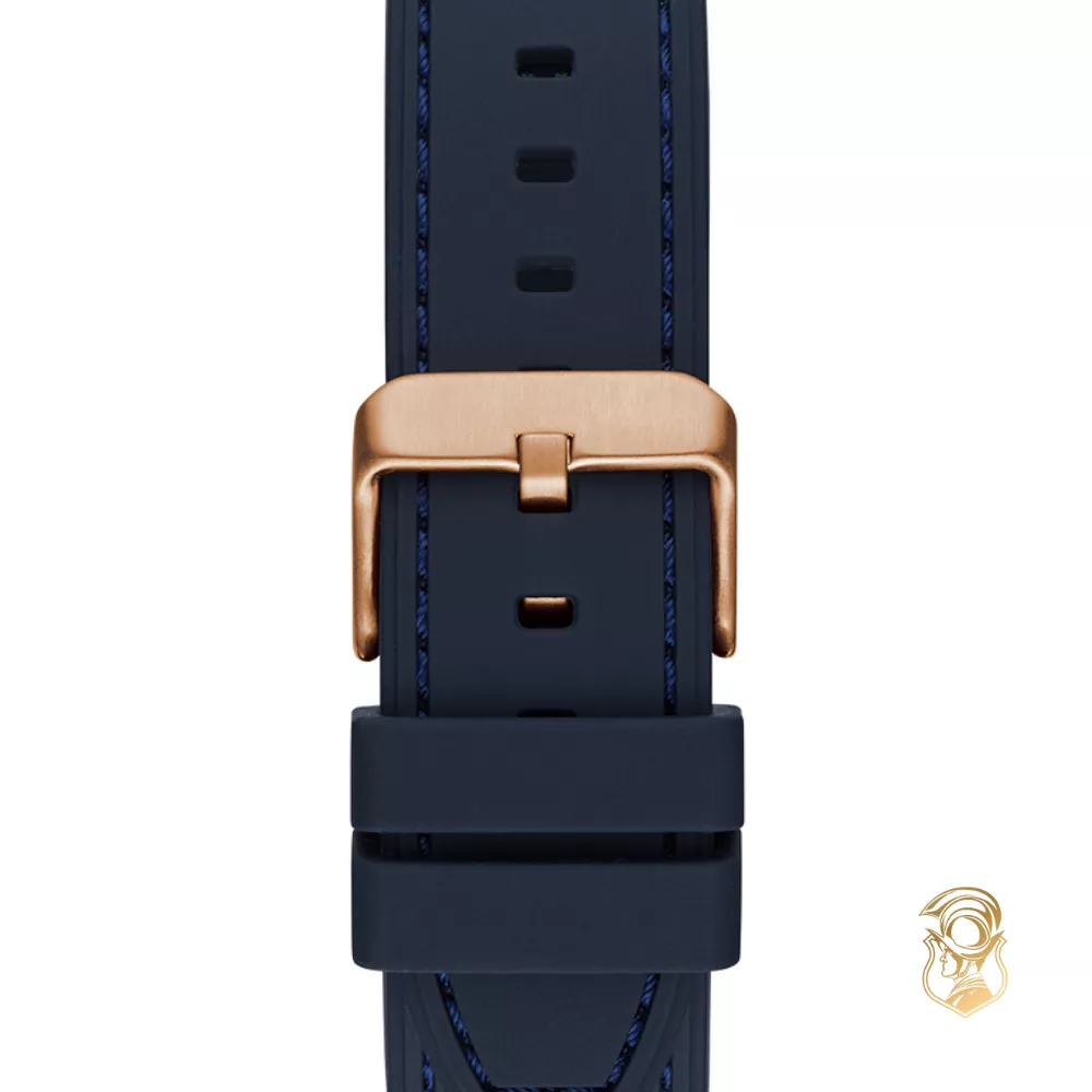 Guess Navy Rose Gold Tone Multi-function Watch 42mm