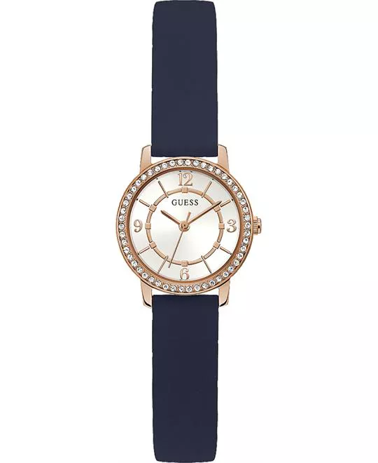 Guess Petite Navy Silicone Watch 28mm