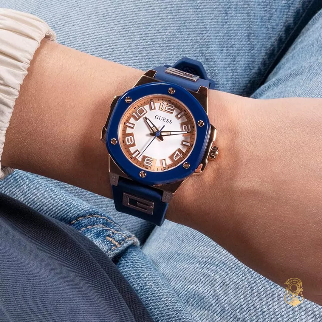 Guess Octagonal Blue Tone Watch 36mm