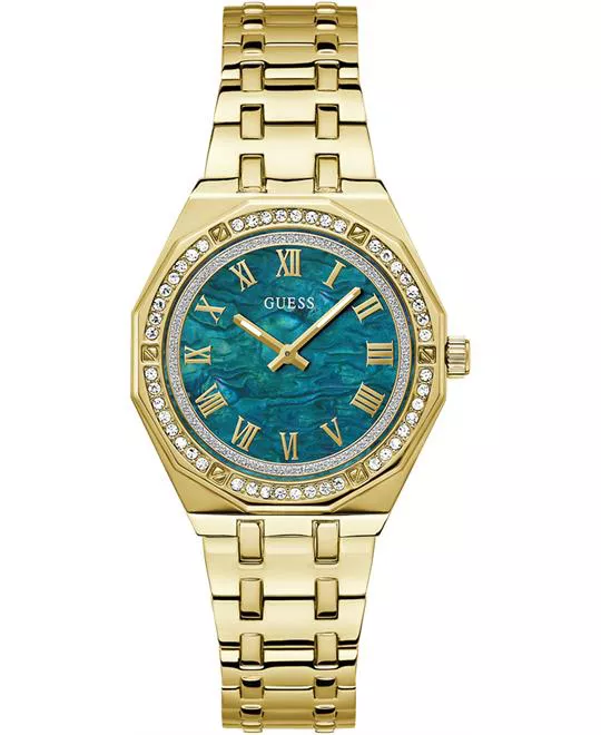 Guess Octagonal Gold-Tone Ladies Watch 36mm