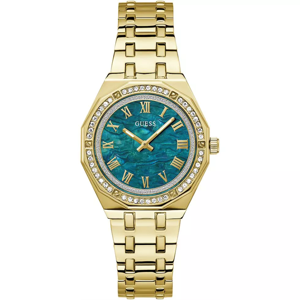 Guess Octagonal Gold-Tone Ladies Watch 36mm