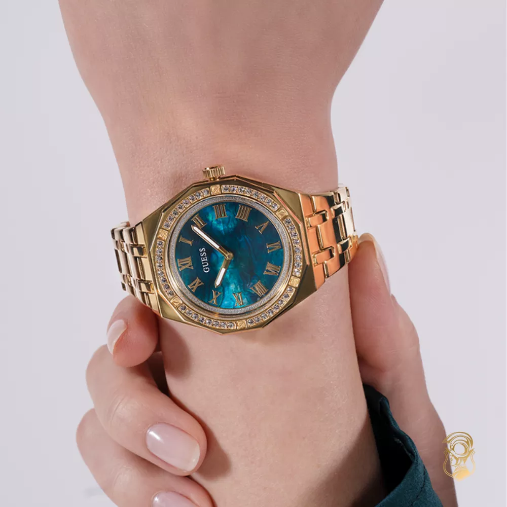 Guess Octagonal Gold-Tone Ladies Watch 36mm