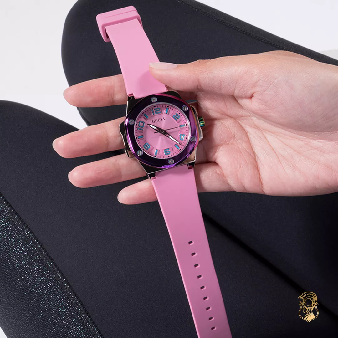 Guess Octagonal Pink Watch 38mm